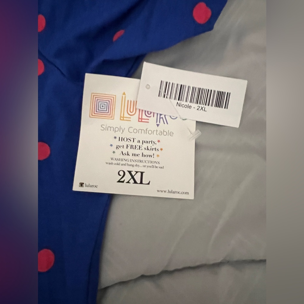 LuLaRoe Nicole Dress Size 2XL NWT - Picture 3 of 4